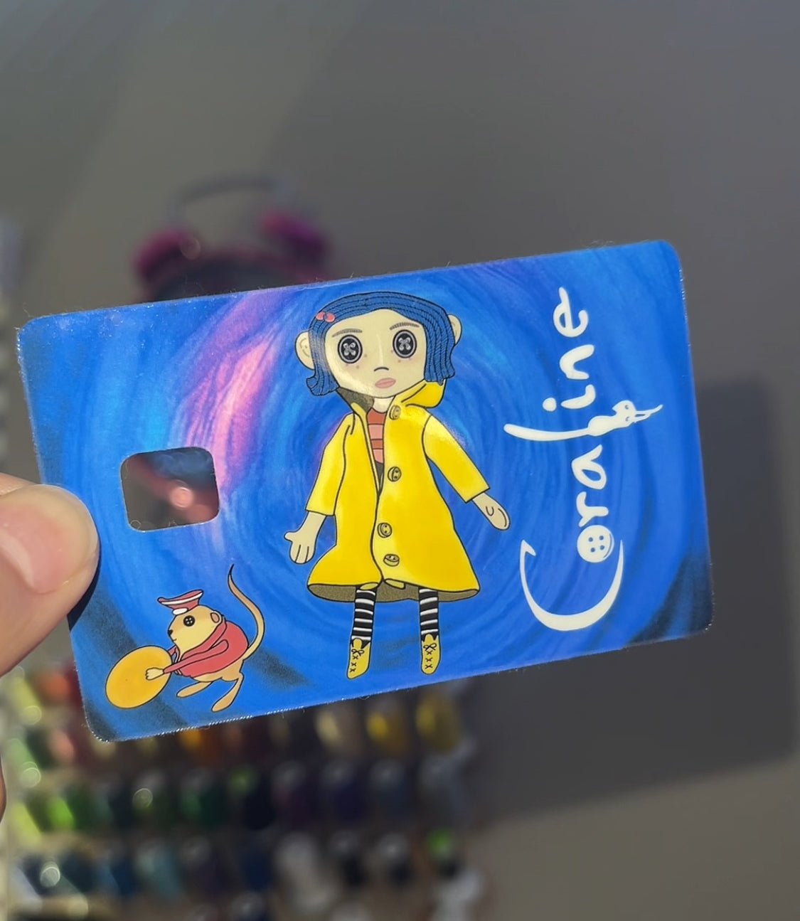 Coraline Credit Card Sticker