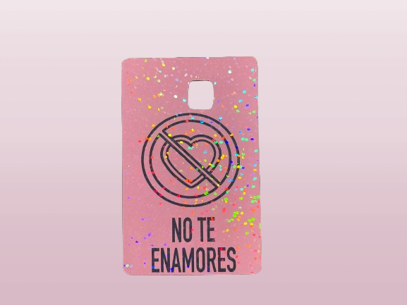 No te enamores Credit Card Sticker