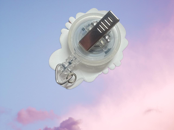 Peso Kitty Badge Reel