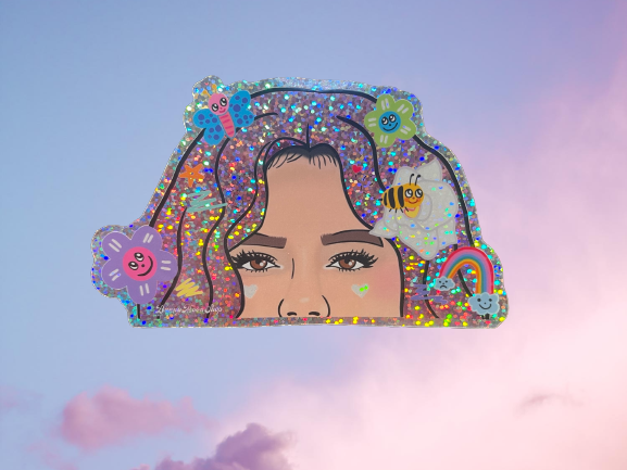Karol G Glitter Car Decal