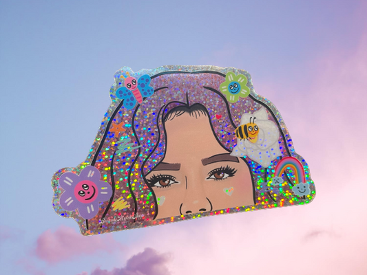 Karol G Glitter Car Decal