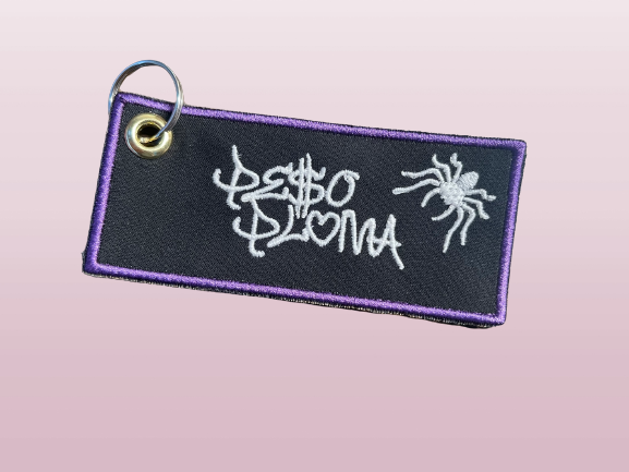 Spider Peso Pluma Jet Tag Keychains
