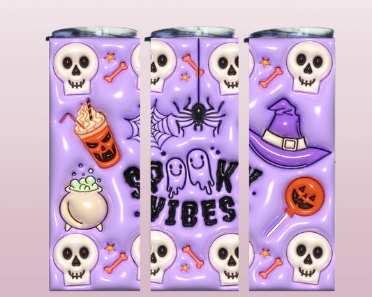 Purple Spooky Vibes 20oz Tumbler