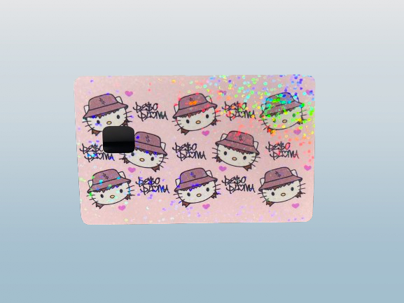 Peso Kitty Credit Card Sticker