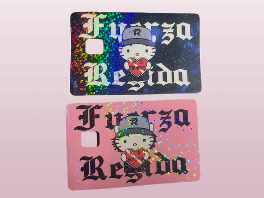 Fuerza Regida Kitty Credit Card Sticker