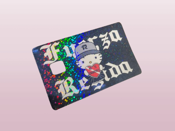 Fuerza Regida Kitty Credit Card Sticker