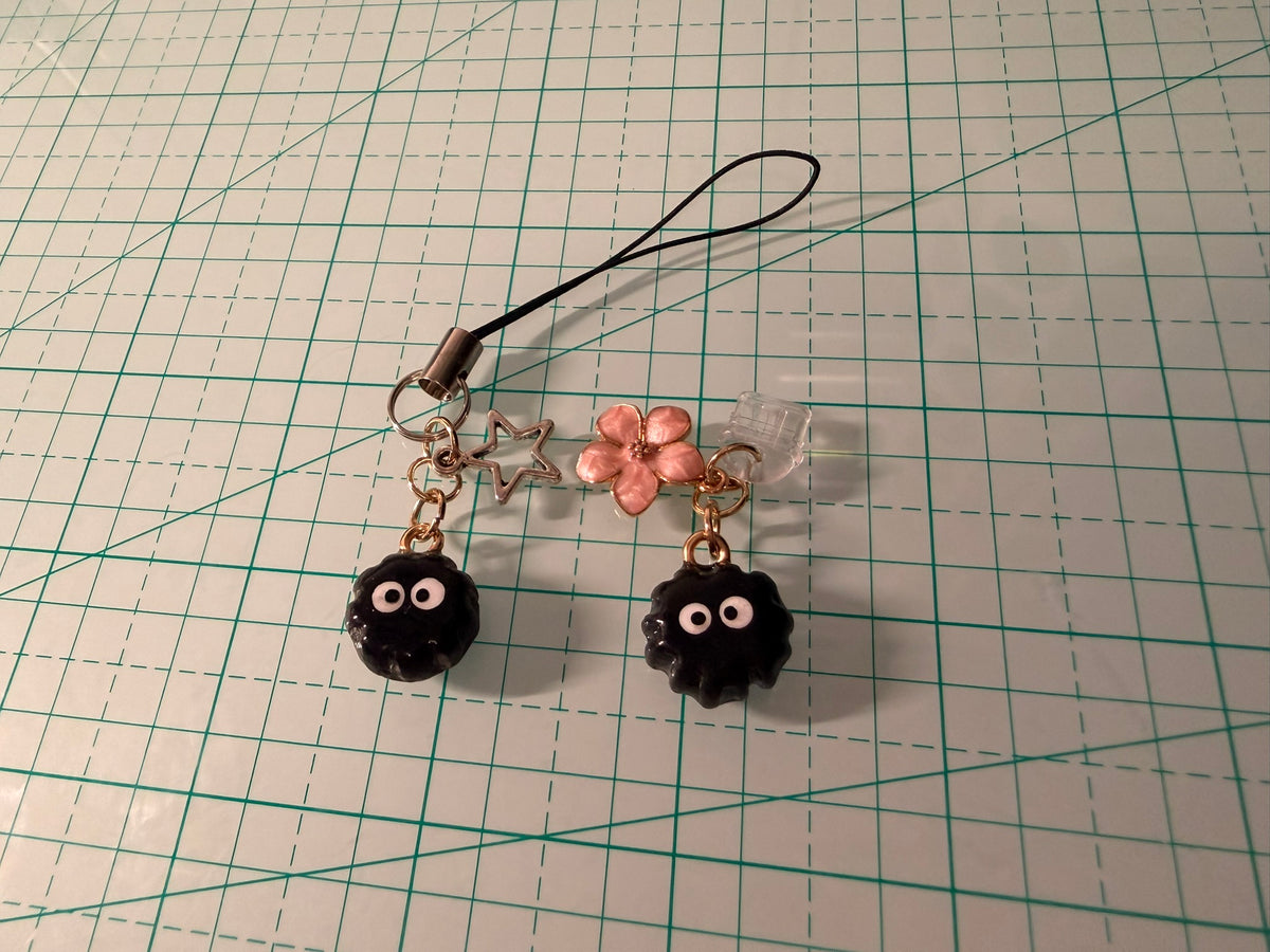 Soot Sprite Phone Charms