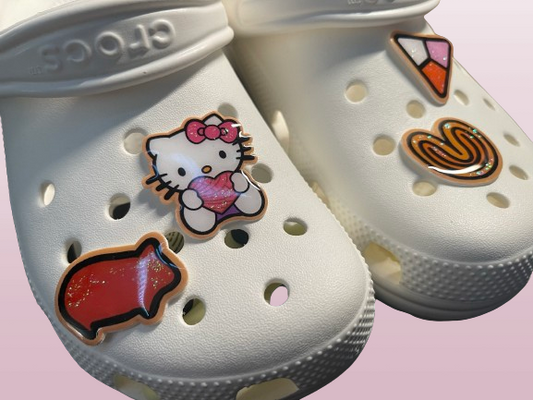 Pan Dulce Kitty Croc Charms