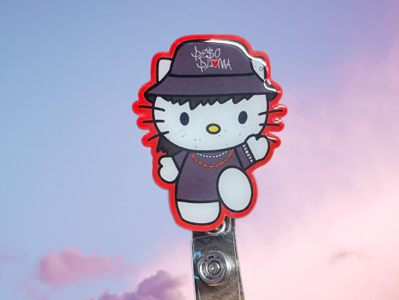 Peso Kitty Badge Reel