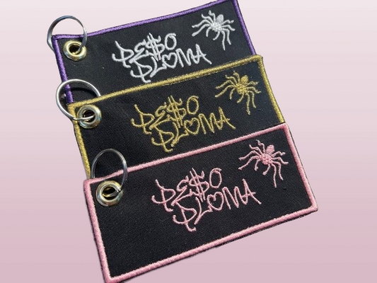 Spider Peso Pluma Jet Tag Keychains