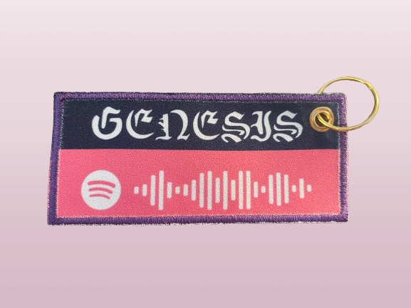 Genesis Jet Tag Keychain