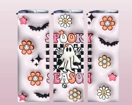 Spooky Season peace ghost 20oz Tumbler