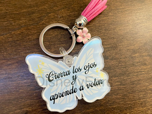 Butterfly Acrylic Bad Bunny Keychain