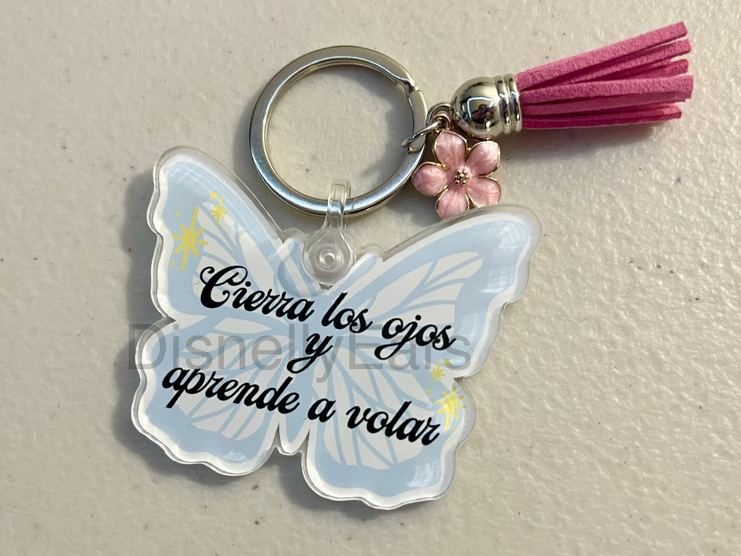 Butterfly Acrylic Bad Bunny Keychain