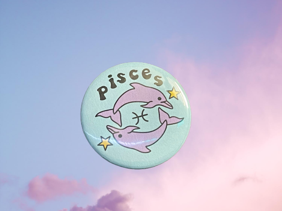 Pisces Button Pin/Magnet