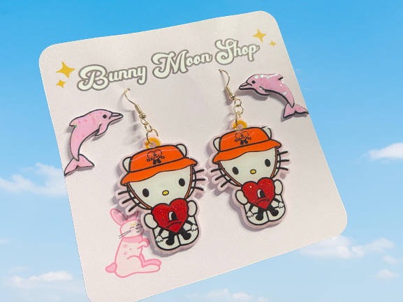 El Gatito Malo Earrings Set