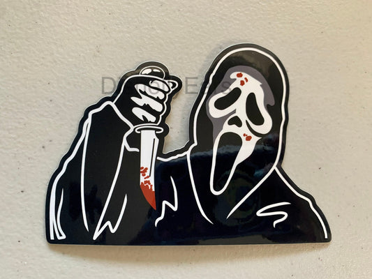 Scream Car Peeker Sticker